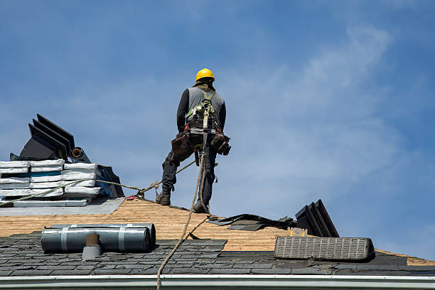 Professional Roofing technician working in Springtown, PA